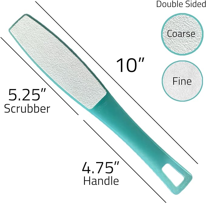 3 ALAZCO Double Sided Foot File Pumice Ergonomic Handle Scrubber Immediate - Image 2