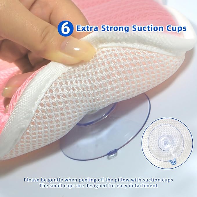 Bath Pillow, Bath Pillows for Tub Neck and Back Support, Bathtub Pillows for - Image 4