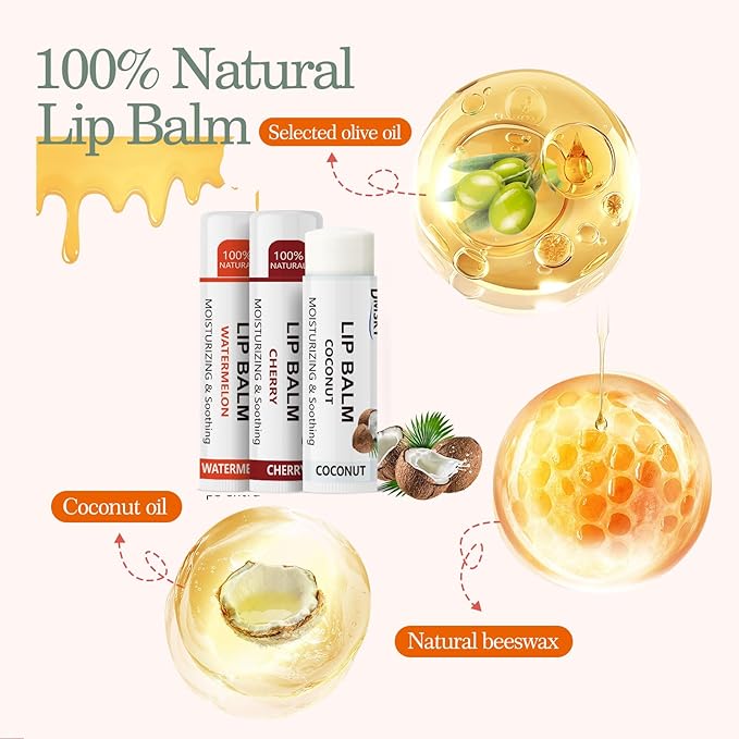 88 Pack Lip Balm Bulk, Fruit Lip Balm Variety Pack, Natural Moisturizing Balms - Image 4