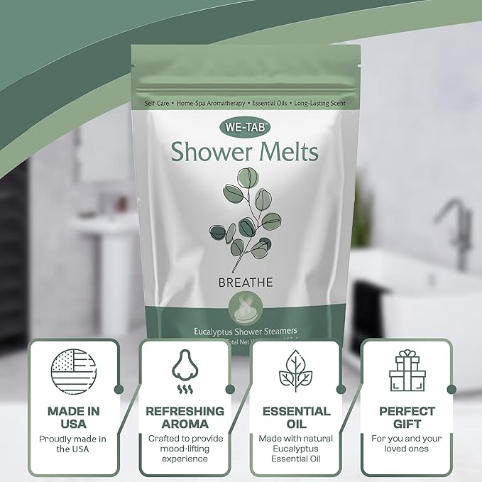 Shower Steamers 10-pk with Essential Oil Aromatherapy to Breathe Clear - Image 2