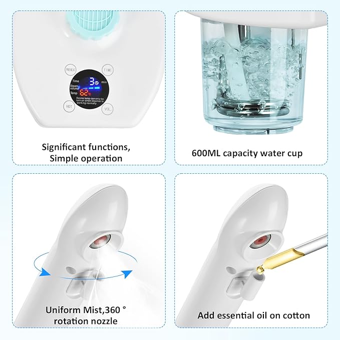Professional Facial Steamer, Vaporizador Facial Steamer - Image 3