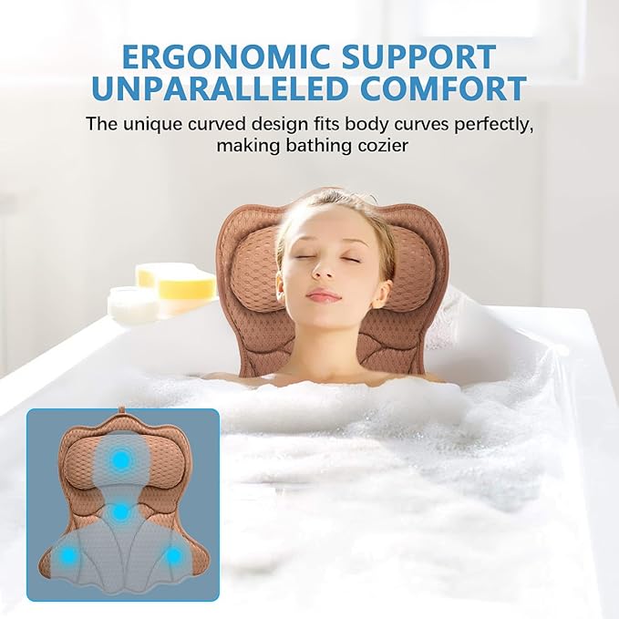 REEZEIVI Bath Pillows for Tub, Bath Pillow - Image 2