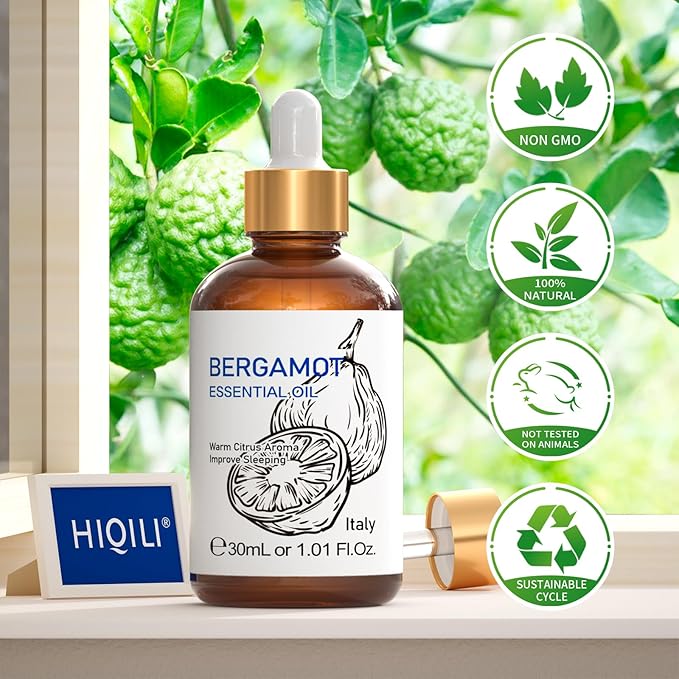 HIQILI Bergamot Essential Oil for Diffuser, 100% Pure & Natural - Image 8