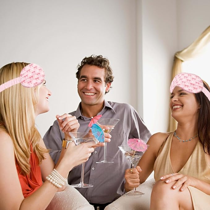 Pink Bow Sleep Mask for Women, Night Masks for Sleeping for Women, Double Layer - Image 7