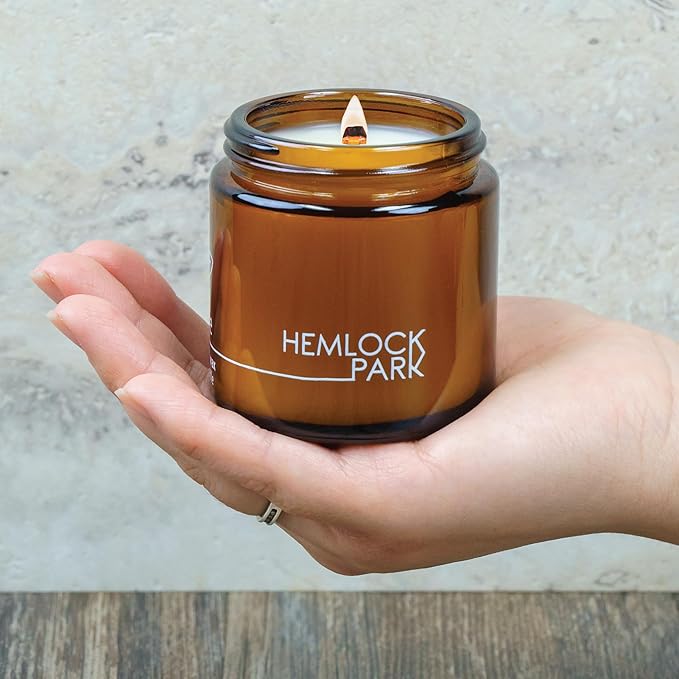 Hemlock Park Pomelo Citrus Apothecary Hand-Poured Scented Candle | Crackling - Image 2