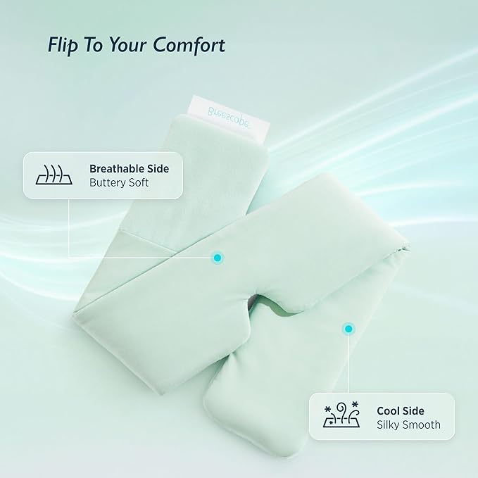 Breescape Cooling Silky Eye Mask, Instant Cool-to-Touch Fabric - Image 2