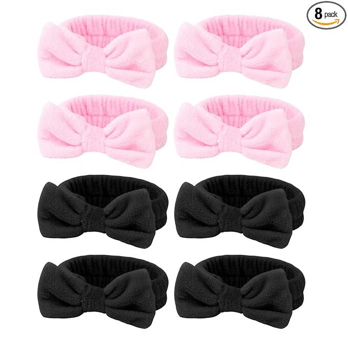 8 Pack Spa Headband for Washing Face by TIOSRU