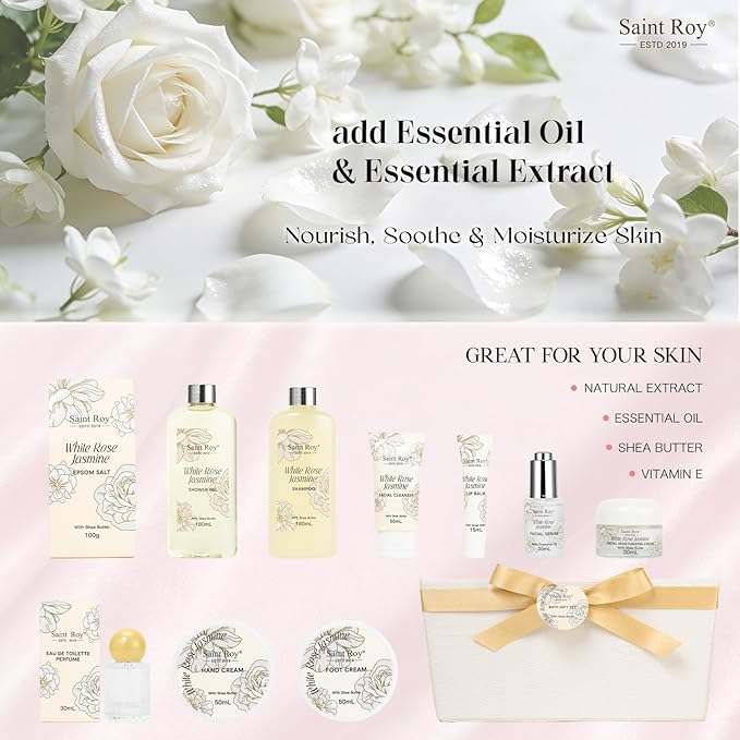 37 Pcs Bath Spa Gifts for Women, Mothers Day Gifts, Face Skin Care Kit - Image 4