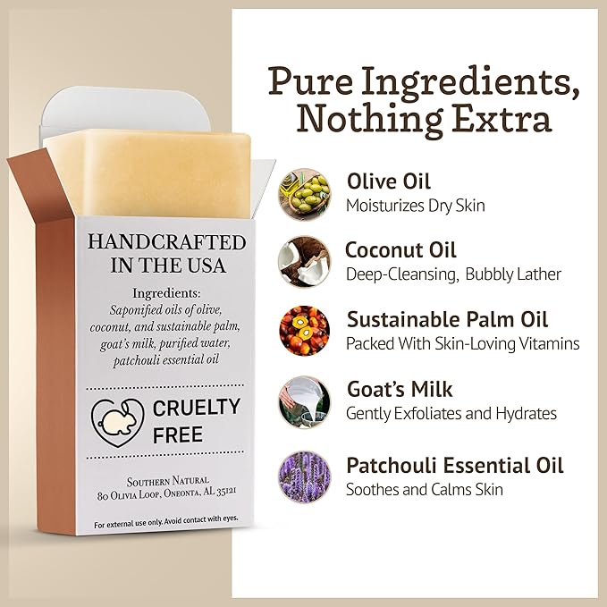 Southern Natural Goat Milk Soap Bar - Image 3
