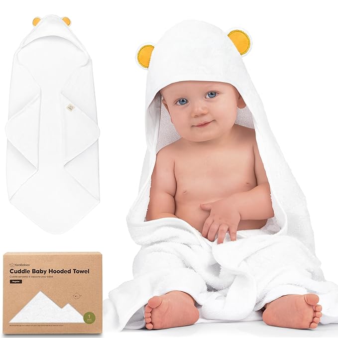 KeaBabies Hooded Baby Towel for Newborn by KeaBabies