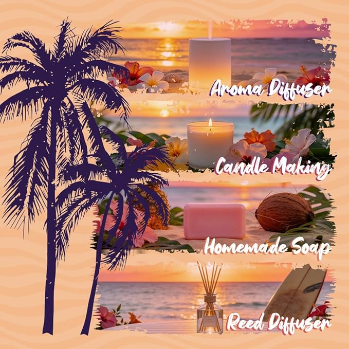 ARVIDSSON Hawaii Fragrance Oil Set, Summer Essential Oils - Image 7