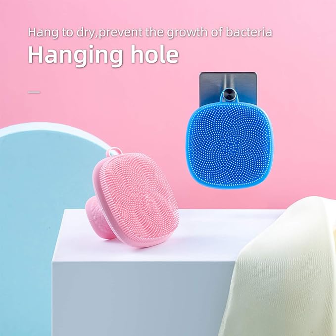 Silicone Face Scrubber for Men and Women， 2Pack Facial Cleansing Brush Silicone - Image 4