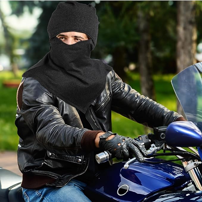 SATINIOR 3 Piece Balaclava Face Cover Sun Protection Neck Cover Summer - Image 5