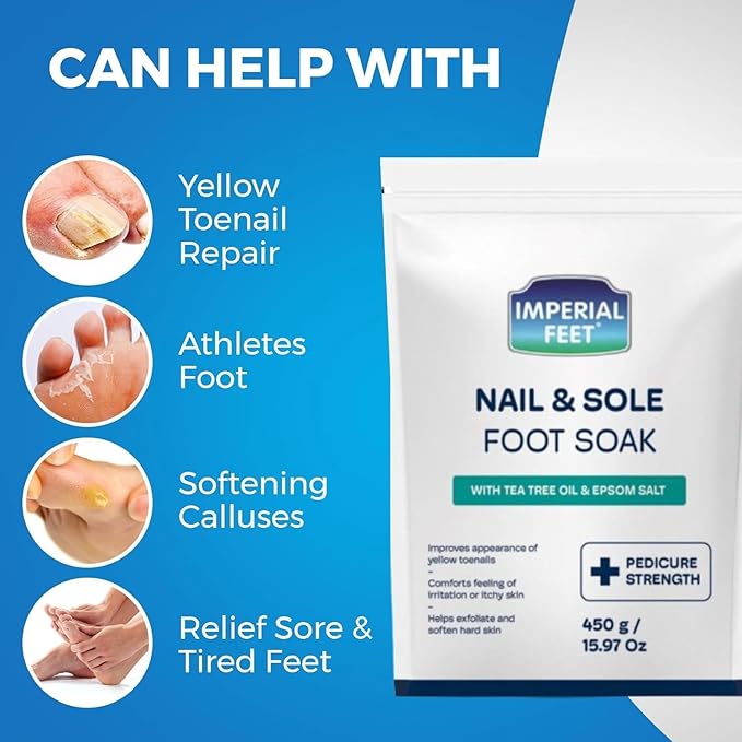 Imperial Feet Epsom Salt Foot Soak-Toenail Repair, Fungus Athletes Foot - Image 9