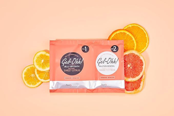 AvryBeauty Gel-Ohh Jelly Spa Bath 3 pack, Citrus Fresh, Citrus Scented - Image 2
