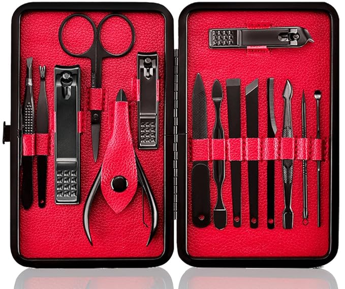 Professional Stainless Steel Nail Clipper Travel & Grooming Kit Nail Tools by KeibyCitom