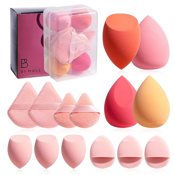 Makeup Sponge Set BS-MALLTriangle Puff 14 Pcs by BS-MALL