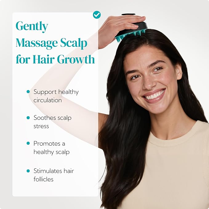 HEETA Hair Scalp Massager Shampoo Brush 2 Pack, Soft Silicone Bristles to - Image 2