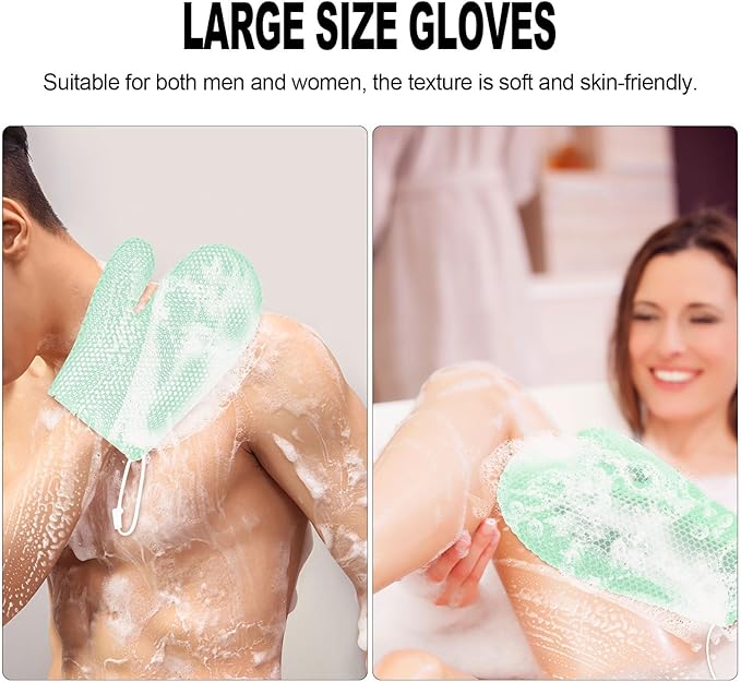 Honeycomb Exfoliating Bath Gloves - Image 5