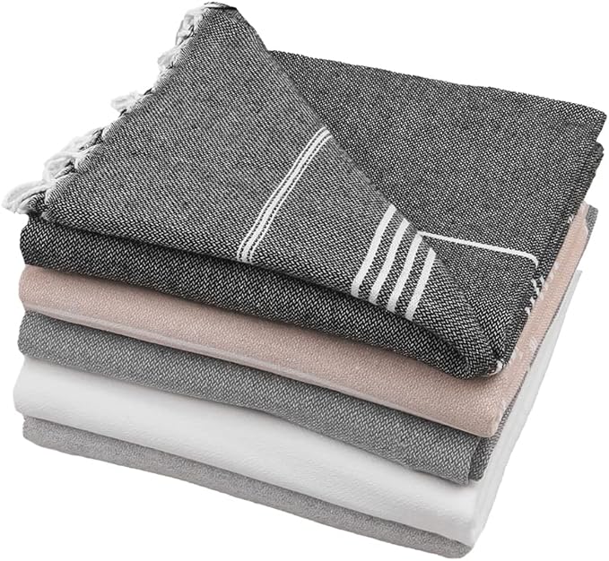 HAVLULAND Set of 5 Turkish Beach Towel Oversized 39x71 Turkish Bath Towels - Image 9