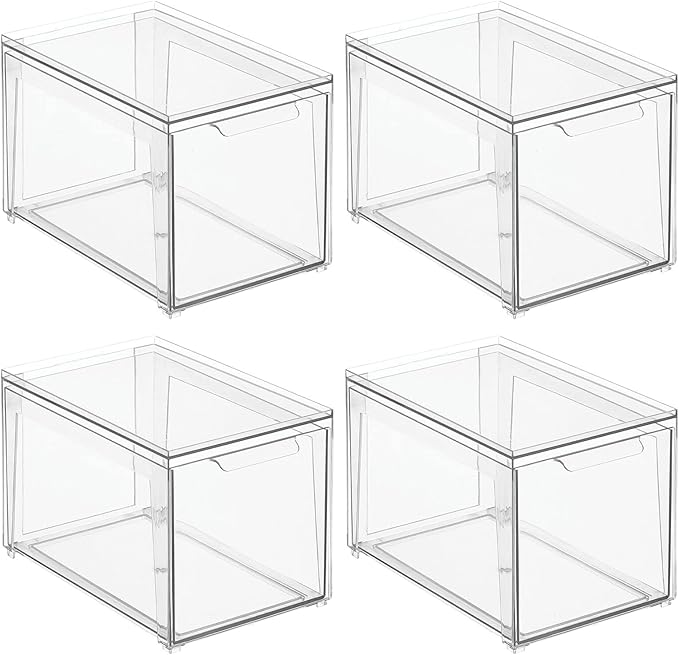 mDesign Plastic Stackable Bathroom Storage - Image 7