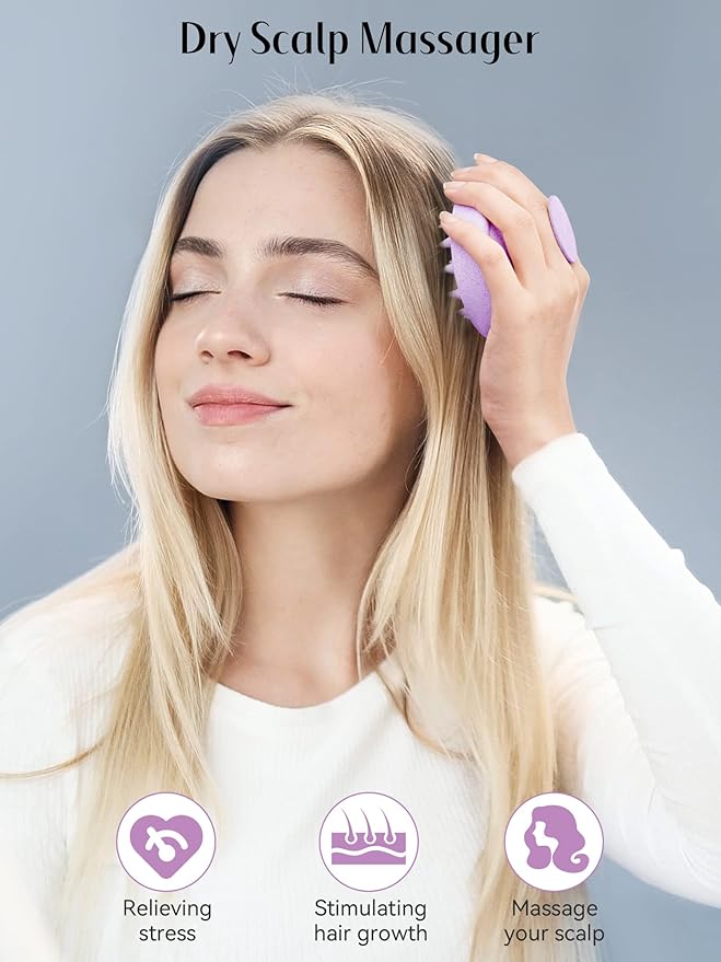 HEETA Scalp Massager Hair Growth, Soft Silicone Scalp Scrubber Shampoo Brush - Image 4