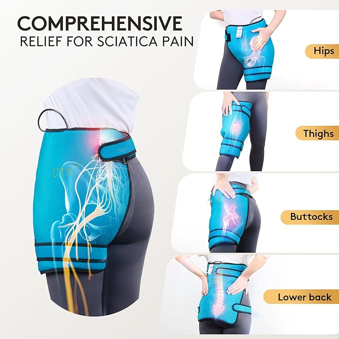 UTK Hip Heating Pad for Sciatica, 5X Far Infrared Heating Pads - Image 7