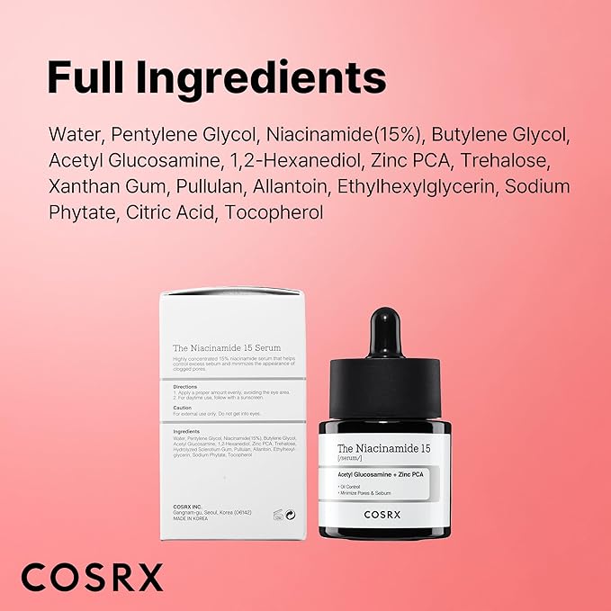 COSRX 15% Niacinamide Face Serum, 0.67 fl oz, Pore Minimizer Serum - Image 8