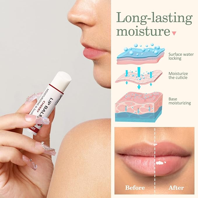 40 Pack Lip Balm Bulk, Fruit Lip Balm Variety Pack, Natural Moisturizing Balms - Image 7
