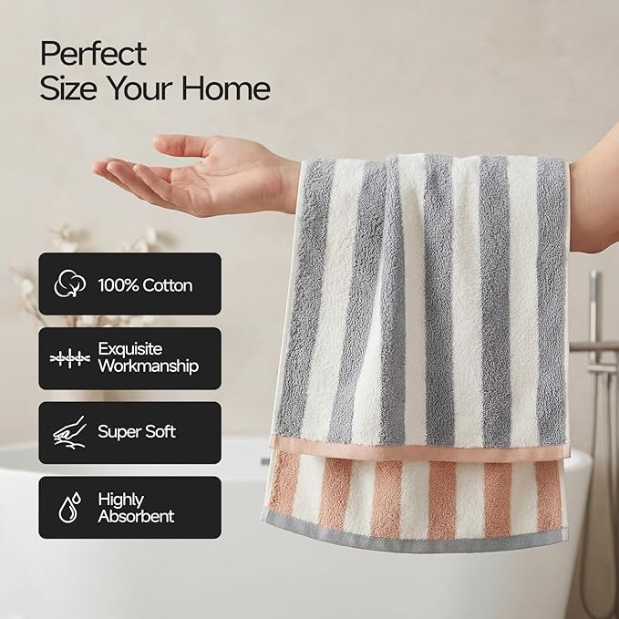 REDKISS 3-Pack Gray Hand Towels - Image 5