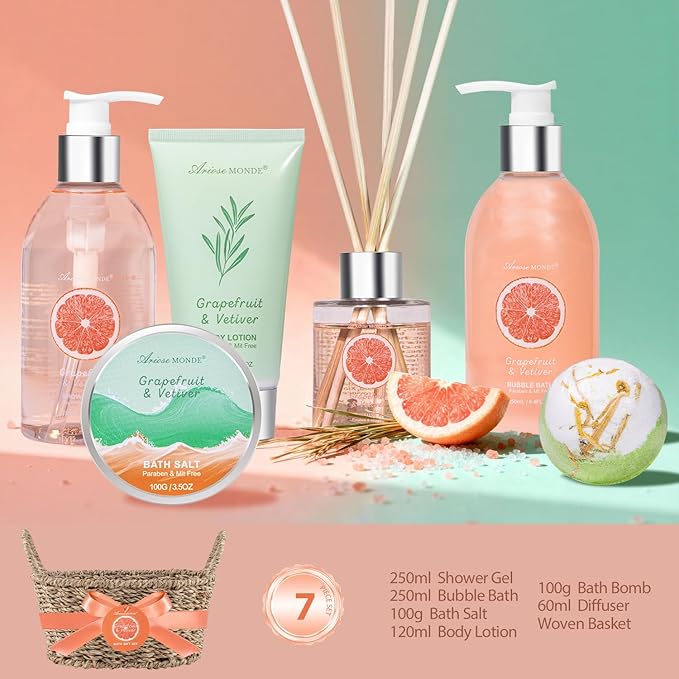 Bath and Body Gift Basket for Women, Bath Baskets for Women Gift Relaxation - Image 2