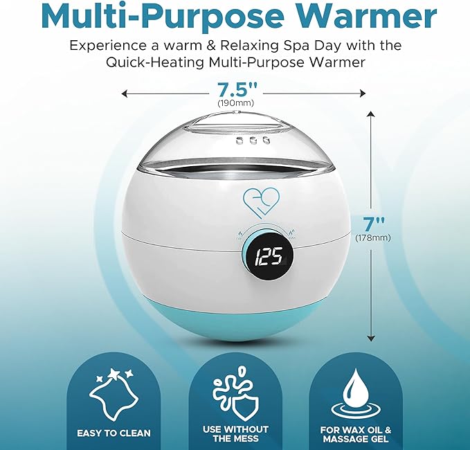Multi-Purpose Oil & Massage Gel Warmer, Electric Wax Melter, Includes Aluminum - Image 4