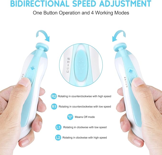 Qunlions life Baby Nail Trimmer Electric-19 in 1 Baby Nail Clippers Safe Baby - Image 2