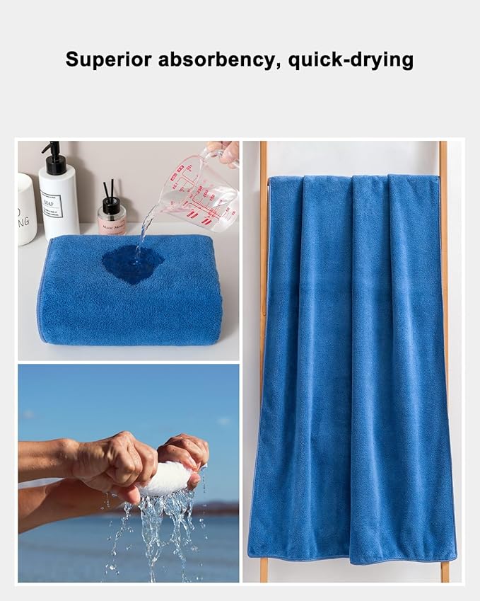 sakano 6-Piece Microfiber Bath Towel Set - Image 6