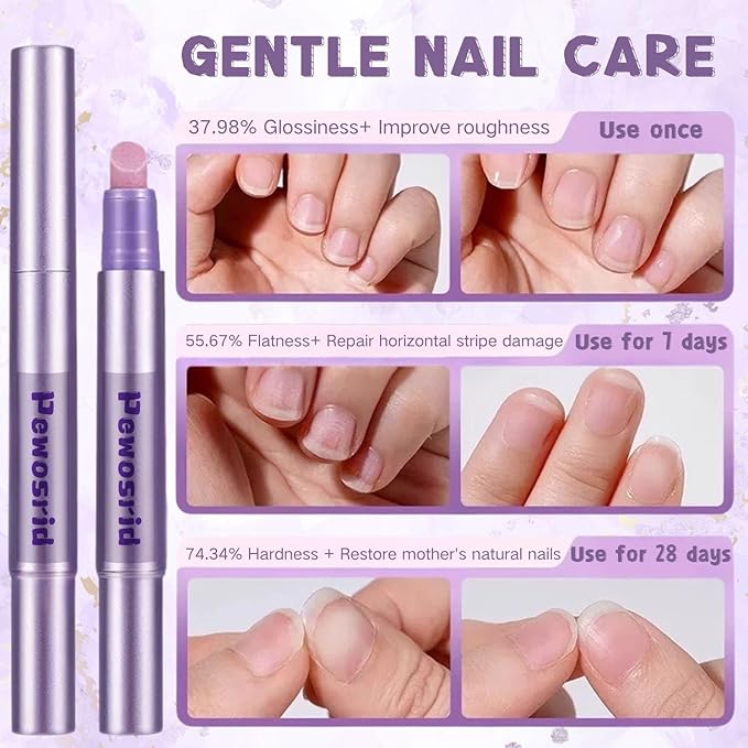 Cuticle Oil Pusher Pen, 4-in-1 Ceramic Cuticle Remover & Cuticle Oil, Nail Care - Image 6