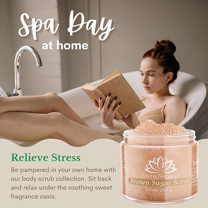 Pure Brown Sugar Scrub, Gentle Exfoliating Natural Body Scrub, Revitalizing - Image 5