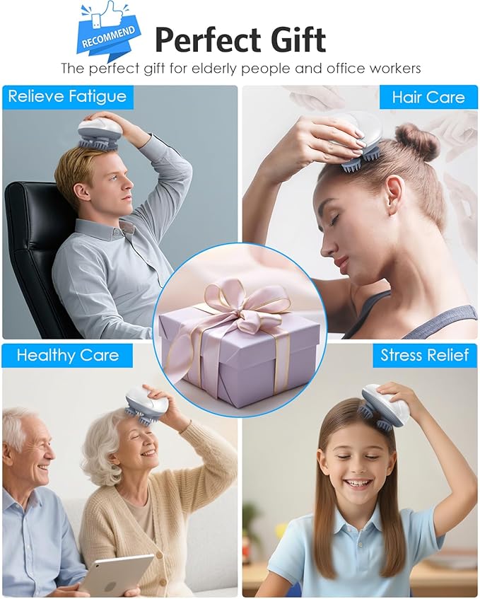 AMIR Electric Scalp Massager, Portable Head Scratcher - Image 6