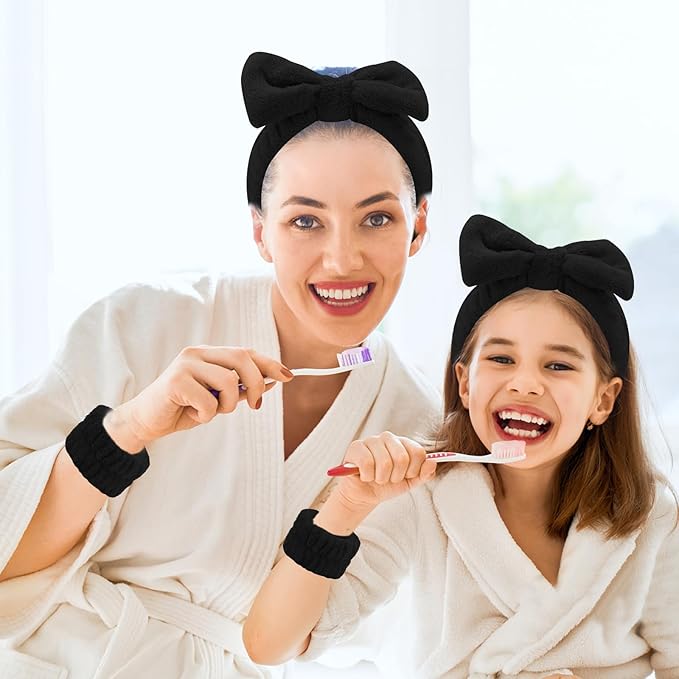 CIEHER 12 PCS Black Makeup Headband - Image 6