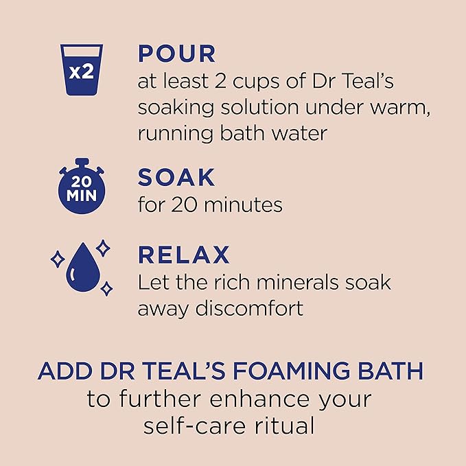 Dr Teal's Epsom Salt Magnesium Soak, Soften & Moisturize - Image 5