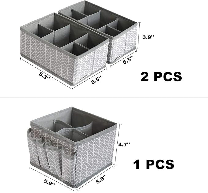 VERONLY Cosmetic Storage Bins Makeup Organizer, Adjustable Multifunction - Image 3