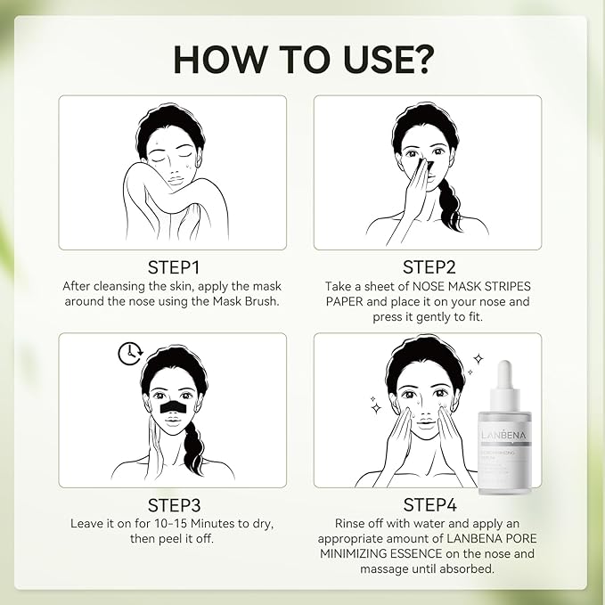LANBENA Upgraded 2.0 Bamboo Charcoal Blackhead Remover Mask - Image 8