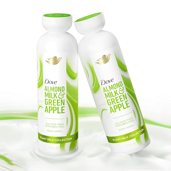 Dove Plant Milk Cleansing Body Wash Almond Milk & Green Apple - Image 5