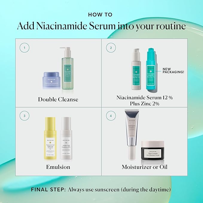 Naturium Niacinamide Face Serum 12% Plus Zinc 2%, Anti-Aging, Pore Minimizer & - Image 3
