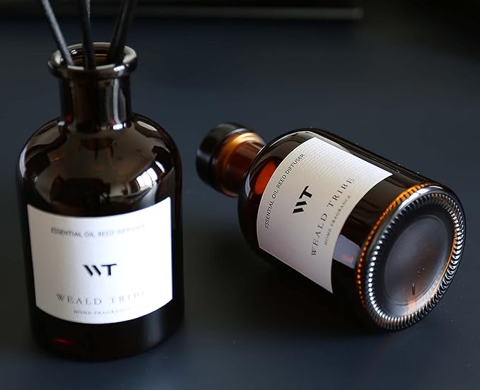 WEALD TRIBE Reed Diffuser Set for Bathroom Air Fresheners, Oil Diffuser Sticks - Image 2