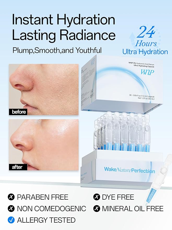 WNP Ultra Hydrating Serum 3% Hyaluronic Acid Smoother Skin|Pre-makeup - Image 2