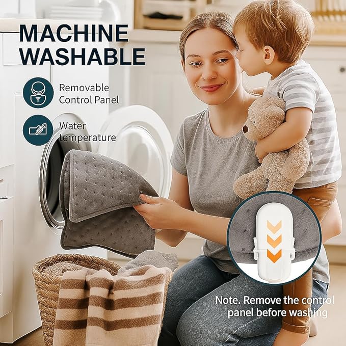 Electric Heating pad, 25 x12 Portable Heating Pad - Image 7