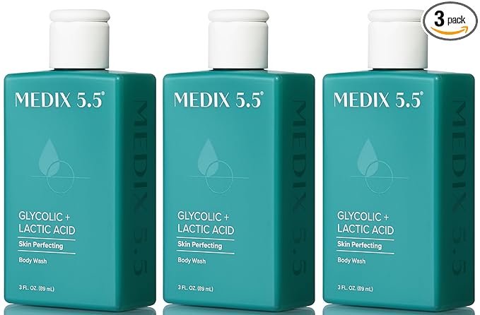 MEDIX Glycolic Acid + Lactic Acid Exfoliating Body Wash Gel | KP Bump Eraser | by Medix55