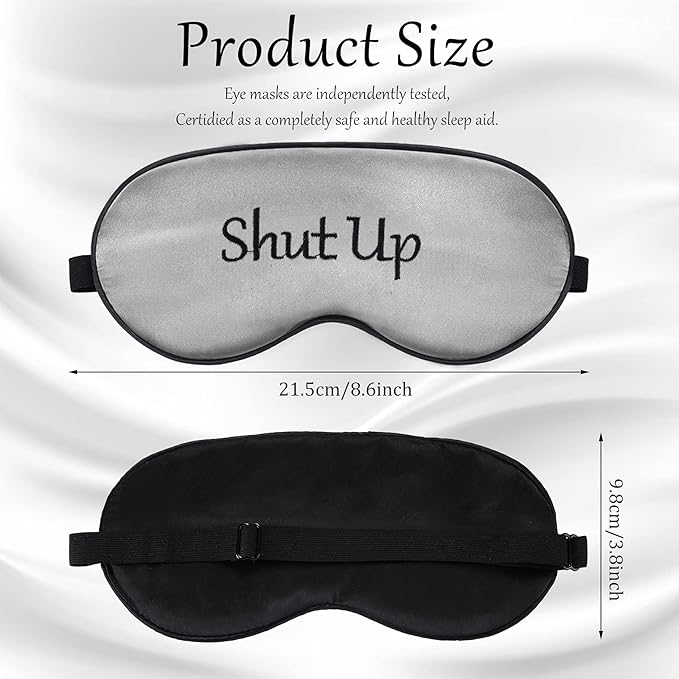 8 Pieces Funny Sleep Mask Silk Eye Mask - Image 3