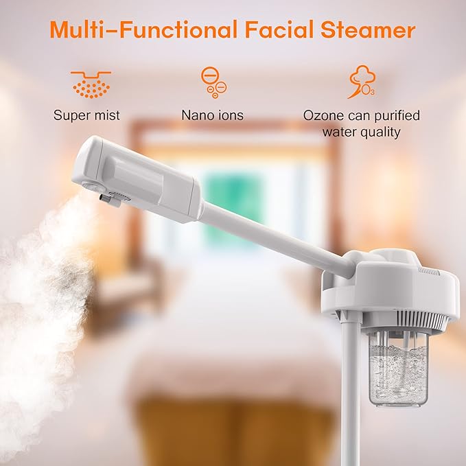 Kingsteam Professional Nano Ionic Facial Steamer on Wheels - Image 2