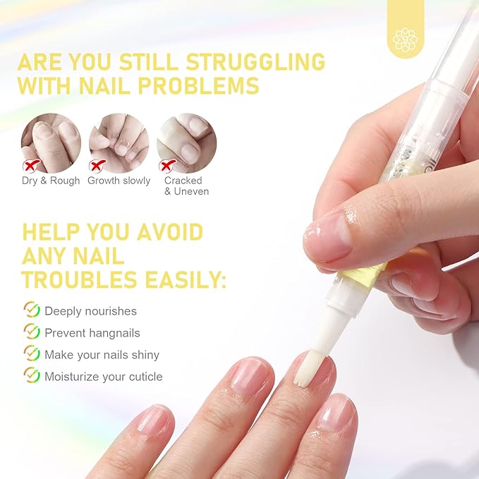 SAVILAND Natural Cuticle Oil Pen: 6PCS Revitalizing Cuticle Oil - Image 2